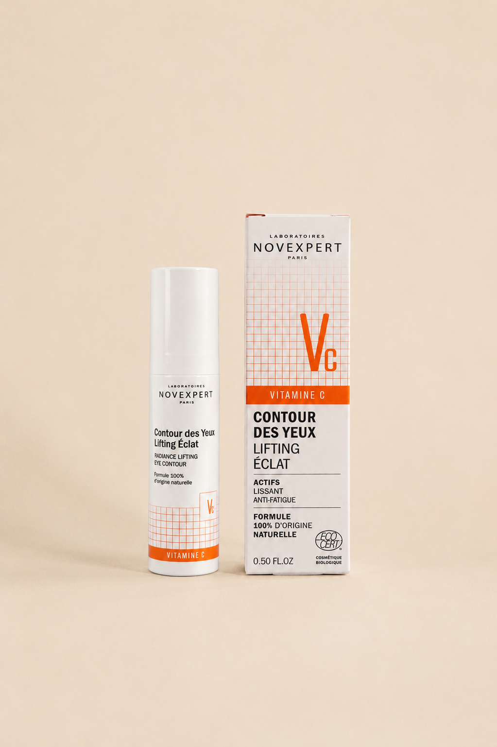 كريم نوفإكسبيرت لشد وإشراق محيط العين بفيتامين C - طبيعي 100%Novexpert Radiance Lifting Eye Contour - 100% Natural Vitamin C